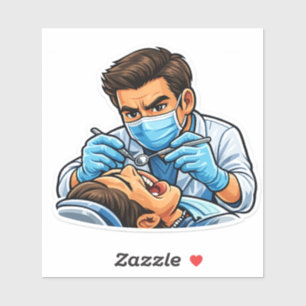 vertrouw me ik ben een tandarts sticker