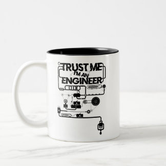 Vertrouw me. Ik ben ingenieur Tweekleurige Koffiemok