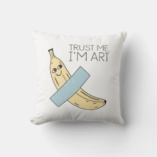 Vertrouw me, ik ben kunst, banaan met tape kussen