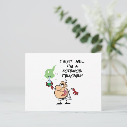 Vertrouw me... Ik ben leraar wetenschap Briefkaart (Staand voorkant)
