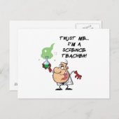 Vertrouw me... Ik ben leraar wetenschap Briefkaart (Voorkant / Achterkant)