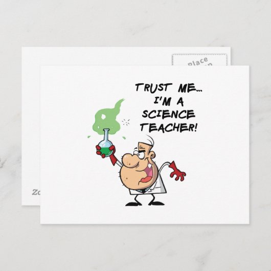 Vertrouw me... Ik ben leraar wetenschap Briefkaart (Voorkant / Achterkant)