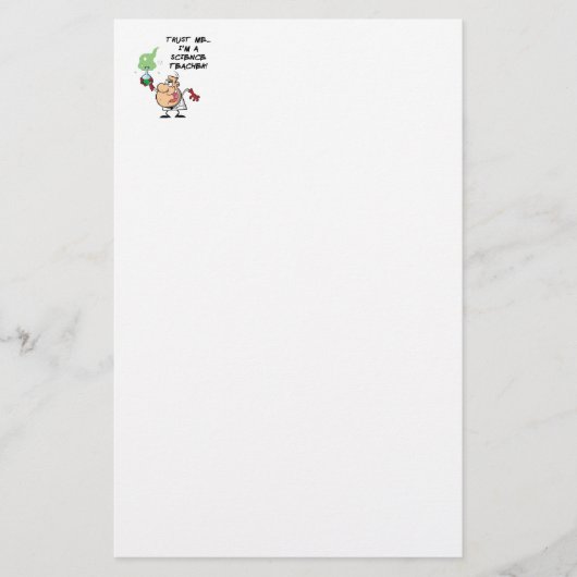 Vertrouw me... Ik ben leraar wetenschap Briefpapier (Voorkant)