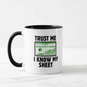 Vertrouw me, ik ken mijn blad, grappig cadeau voor mok