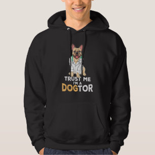 Vertrouw me op een dogtor French Bulldog Dog Hoodie
