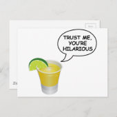 Vertrouw me - Tequila Briefkaart (Voorkant / Achterkant)