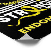 Vertrouw mijn God is sterker dan endometriose Poster (Hoek)