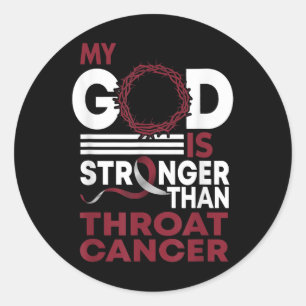 Vertrouw mijn God is sterker dan gruwelijke waren Ronde Sticker