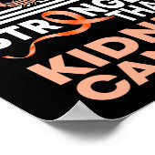 Vertrouw mijn God is sterker dan nierkanker Poster (Hoek)