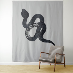 Vertrouw Niemand Serpent Slang  Wandkleed