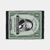 "Vertrouw niemand" - Trump Banknote Parodie 1 Fleece Deken (Voorkant (Horizontaal))