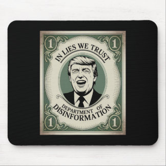 “vertrouw Niemand” - Trump Nknote Parodie _1  Muismat