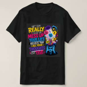 Vertrouw niet alles wat je denkt T-shirt, zelfzorg T-shirt