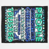 Vertrouw niet op mensen die niet van Cheerlead hou Fleece Deken (Voorkant (Horizontaal))