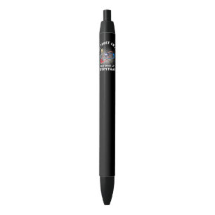 Vertrouw nooit atoom zwarte inkt pen