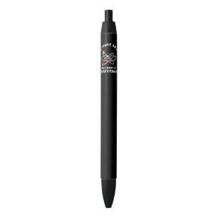 Vertrouw nooit atoom zwarte inkt pen