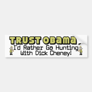 Vertrouw Obama? Bumpersticker