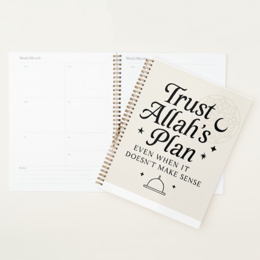 Vertrouw op Allah’s Plan van Geloof Planner (Display)
