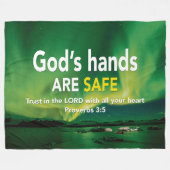 VERTROUW OP DE CHRISTELIJKE BIJBEL FLEECE DEKEN (Voorkant (Horizontaal))