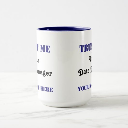 Vertrouw op de Data Manager Mok (Midden)