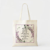 Vertrouw op de Heer bloemmotief Tote Bag (Voorkant)