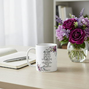 Vertrouw op de Heer bloemrijk Koffiemok