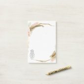 Vertrouw op de Heer bloemrijk Post-it® Notes (Op bureau)