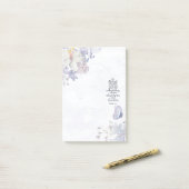 Vertrouw op de Heer bloemrijk Post-it® Notes (Op bureau)