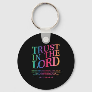 Vertrouw Op De Heer Christelijke Jezus God Zuster Sleutelhanger