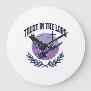 Vertrouw op de Heer Duif Christelijk T-Shirt Ontwe Grote Klok