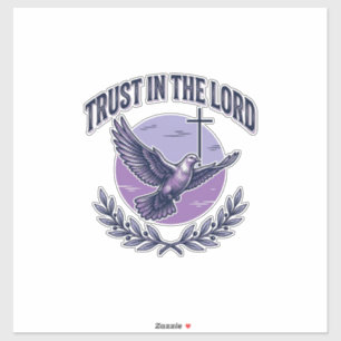 Vertrouw op de Heer Duif Christelijk T-Shirt Ontwe Sticker