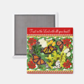 Vertrouw op de Heer met heel je hart! magneet (Voorkant / Achterkant)