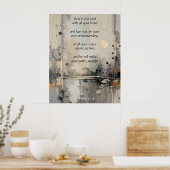 Vertrouw op de Heer met heel uw hart Poster (Keuken)