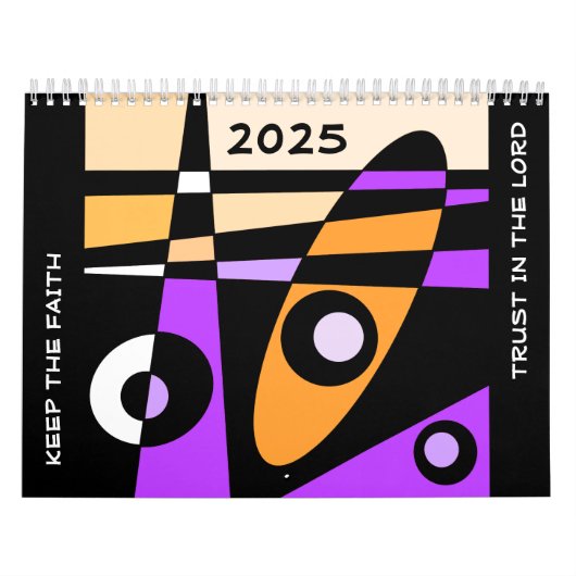 Vertrouw op de Heer (Oranje Paarse) Kalender (Hoes)