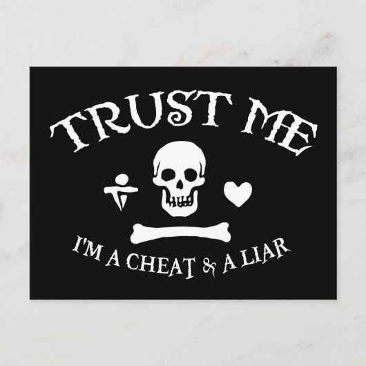 Vertrouw op de Pirate Briefkaart (Voorkant)
