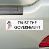Vertrouw op de regeringsbumpersticker bumpersticker (Op auto)