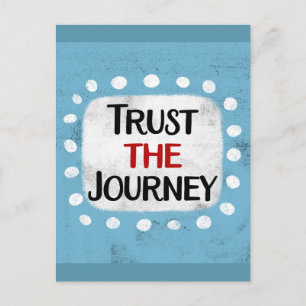 Vertrouw op het Briefkaart van de reis