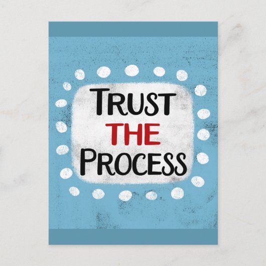 Vertrouw op het proces Briefkaart (Voorkant)