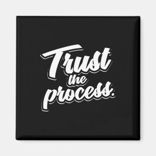 Vertrouw op het proces Motivatie Quote Workout Gym Magneet