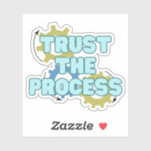 Vertrouw op het proces sticker (Vel)
