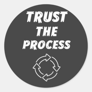 Vertrouw Op Het Proces Sticker – Motiverend Minima