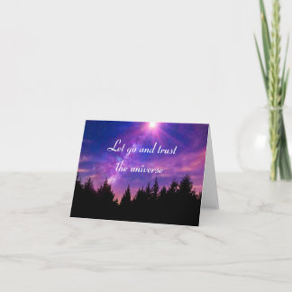 Vertrouw op het universum kaart