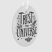 Vertrouw op het universum ornament (voorkant)