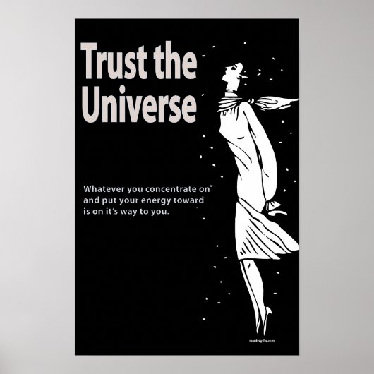 Vertrouw op het Universum Poster (Voorkant)