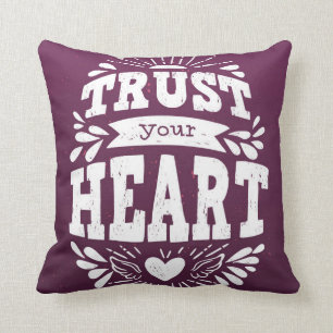 Vertrouw op je hart kussen
