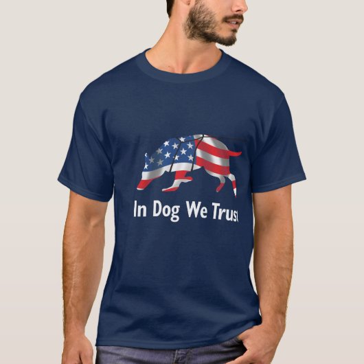 Vertrouw op je hond t-shirt (Voorkant)