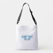 Vertrouw op je Ingewanden Canvas tas (Achterkant)