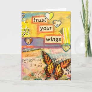 Vertrouw op je Wings Card Kaart