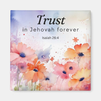 Vertrouw op Jehovah Forever Magnet Magneet
