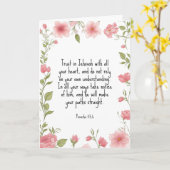 Vertrouw op Jehovah met heel je hart | JW-groet Kaart (Gele Bloem)